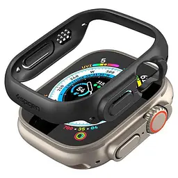 Чохол Spigen Чохол Thin Fit для Apple Watch Ultra 49 мм Black (ACS05458) - мініатюра 4
