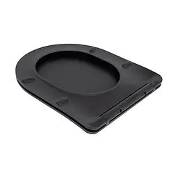 Унітаз підвісний Qtap Robin New Ultra Quiet безобідковий з сидінням Soft-close Black matt QT13332381АSMB, Чорний матовий - мініатюра 9
