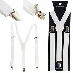 Підтяжки чоловічі для штанів Martom (BQ6A white)
