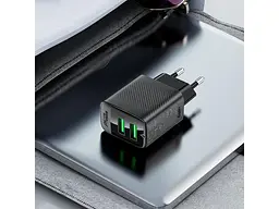 Мережевий зарядний пристрій Acefast A86 12 W Black (6974316283270) - мініатюра 5