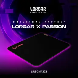 Килимок для мишки Lorgar Main 323 Black/Red (LRG-GMP323) - мініатюра 2