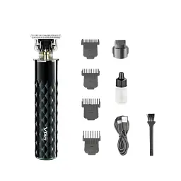 Тример акумуляторний для бороди та волосся VGR V-170 Black (3_02923) - мініатюра 3