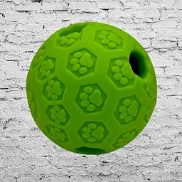 Іграшка-м'яч для собак Derby Dog Paw Squeaky Chewing Ball Green L