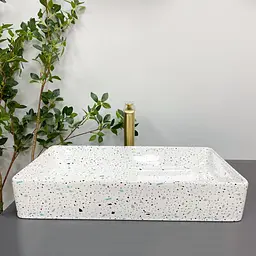 Умивальник VBI Triest mosaic glossy накладний VBI-012709, Цветной - мініатюра 4