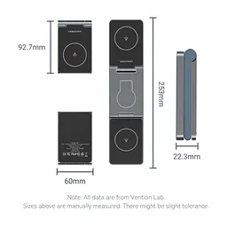 Зарядний пристрій Vention Magnetic Wireless Charger 15W 3-in-1 gray (FGFH0) - мініатюра 3