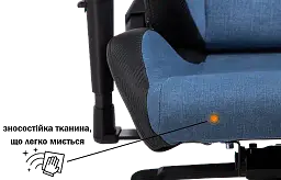 Геймерське крісло GT Racer чорне зі світло-синім (X-8005 Light Blue/Black) - мініатюра 9