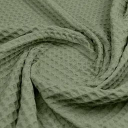 Плед-покривало Cosas Greek Waffle Olive вафельне 75х95 см (Blanket_53Olive_GreekWaffle_75x95) - мініатюра 3