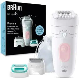 Епілятор Braun Silk-epil 5 SE 5-050 Білий/Рожевий UA - мініатюра 3