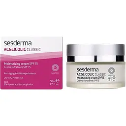 Зволожуючий денний крем для обличчя Sesderma Aclgicolic Classic Moisturizing Cream SPF 15, 50 мл