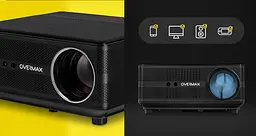 Проектор Overmax Multipic 6.1 smart Wi-Fi FullHD 4K Android 7000 лм - мініатюра 5