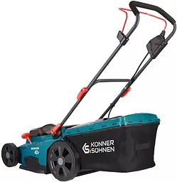Konner & Sohnen Газонокосарка акумуляторна KS 43LM-40V 40В(20+20) акб 2x4А·рік 43см 50л 25-75мм 15.5кг - мініатюра 6