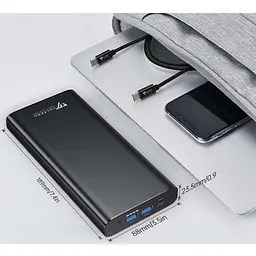 Зовнішній акумулятор PowerOak Voltero S25 100W 26800 mAh USB-C MacBook PowerBank - мініатюра 5