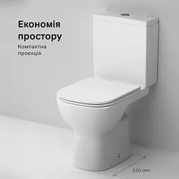 Унітаз-компакт AM.PM Pride Aquaspin із сидінням з мікроліфтом CPA8900SC - мініатюра 8