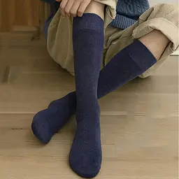 Гольфи чоловічі зимові махрові темно-сині One Size 3644