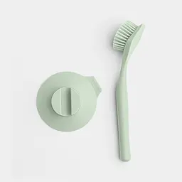 Щітка для посуду Brabantia SinkSide, з підставкою-присоскою, м'ятна (215780) - мініатюра 2