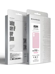Силиконовый чехол с MagSafe для Samsung Galaxy S25 Edge 5G, ICON2 MagCase, розовый, противоударный, панель с мягкой подкладкой, защита всего корпуса, поддержка беспроводной зарядки, совместим с защитными стеклами и пленками, ArmorStandart (ARM88093) - мініатюра 10