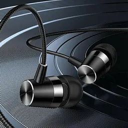 Провідні вакуумні навушники Usams EP-42 US-SJ475 3.5mm In-ear Earphone 1.2m black - мініатюра 4