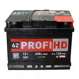 Автомобільний акумулятор SADA PROFI HD SMF 6СТ-62 (-/+) 12В 62Аг 600А - мініатюра 2