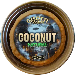 Печиво вершкове Gisotti "Кокосове" натуральне 330 г