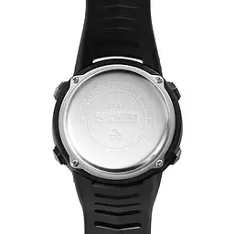 Годинник чоловічий спортивний з компасом Skmei 2147 Compass (Чорний з білим циферблатом) - мініатюра 7