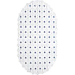 Килимок для ванної Eco Fabric Крапка 63х34 см синій (6334-001)