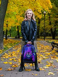 Шкільний рюкзак фіолетовий для дівчинки Winner / SkyNamе 57-26 для старшокласників - мініатюра 11