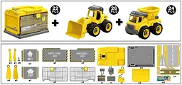 Конструктор DIY Spatial Creativity Бульдозер та Самоскид LM9018-3A, жовтий (CJ-1614191) - мініатюра 2