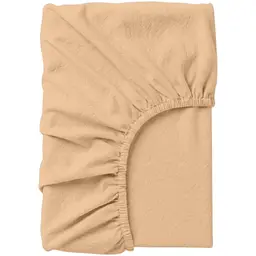 Простирадло на резинці Cosas з вареної бавовни WARM SAND 160х200х20 см (06WashedCottonWarmSand_160x200x20)