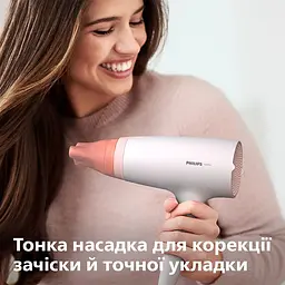 Фен Philips 3000 ThermoProtect 1600 Вт 3 режими біло-рожевий (BHD300/10) - мініатюра 4