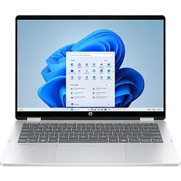 Ноутбук HP 14 OmniBook 5 Flip 14-fp0036ua/Intel C7-150U/24GB/1TB/Intel Graphics/DOS/Glacier Silver (D16H8EA)