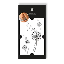 Тату Tattooshka Кульбабки з фразою L-67 (4825800010280) shop (4825800010280) - мініатюра 1
