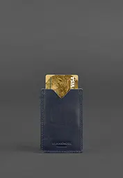 Шкіряний кард-кейс 8.0 темно-синій - мініатюра 5