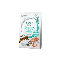 Сухий корм для кішок Optimeal Beauty Fitness для стерилізованих/кастрованих з морепродуктами 1.5 кг (4820215369848)
