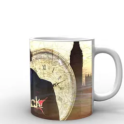 Кухоль GeekLand Шерлок Холмс Sherlock годинник SH.002.24 330 мл білий - мініатюра 3