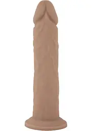 Фалоімітатор Silexd Realistic Dildo Liquid Silicone 2, 20.6 см (тілесний) - мініатюра 2