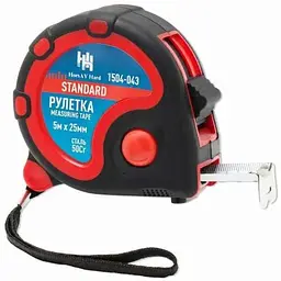 Рулетка HorsAY Hard L=5м 25мм STANDARD