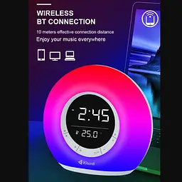 Портативная колонка, часы, будильник Kisonli Q6B Bluetooth 3600mAh 5Вт - мініатюра 2