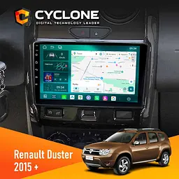 Штатна магнітола Renault Duster 2015-2022 Cyclone C9-013 4x64 DSP 4G Cyclone (НФ-00007406)