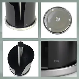 Тримач паперових рушників Kela Stella 15х32 см чорний (11200) - мініатюра 3