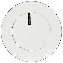 Тарілка INTEROS мілка біла кругл 7,5" Снігова Королева 228819-А