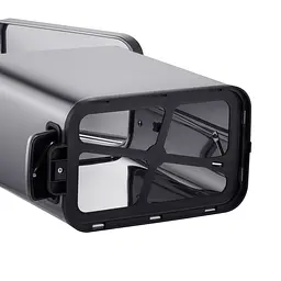 Відро для сміття Mixxus Premium Quadro-TC0105 SS Color 5л з плавним закриттям прямокутна нержавіюча сталь MI7062, Нержавіюча сталь - мініатюра 3