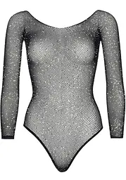 Сітчасте боді зі стразами Leg Avenue Crystalized fishnet bodysuit Black One Size - мініатюра 6