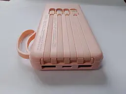 Power Bank 20000mAh 103 повербанк з екраном і ліхтариком Pink (17541) - мініатюра 3