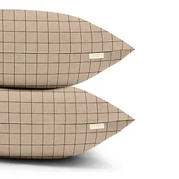 Комплект постільної білизни Cosas полуторний з простирадлом на резинці BEIGE GEOMETRY CS9 160 x 220 см (CellAshbeige_El-ColorBlotsV2_160) - мініатюра 4