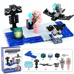 Магнітний конструктор у стилі Minecraft з фігурками та мобамиGuard Ice and Snow Relics