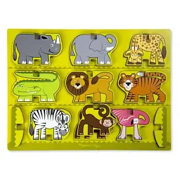 Розвиваюча іграшка Melissa&Doug Деревянная головоломка-укладка Сафари (MD9024) - мініатюра 1