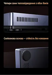 Двоканальна карта захоплення аудіо/відео UGREEN UG501 2 входи HDMI до 4K 30 Гц вихід USB-C до 1080p 60 Гц запис двох джерел за нестачі живлення потрібне USB-C 5 В мікрофонний і лінійний входи 3,5 мм USB 3.2 Gen 2 YUY2/MJPEG картинка в картинці й перемикання камер через програму трансляцій дві платформи через дві програми LED-індикація алюмінієвий корпус із вентиляцією силіконова основа кабель USB-C ↔ USB-C з адаптером USB-A у комплекті космічний сірий (35867) - мініатюра 12
