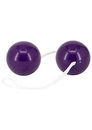 Вагінальні кульки Orgasm Balls, 3.5 см, фіолетовий - мініатюра 3