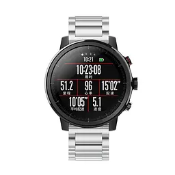 Металевий ремінець Primo для годинника Xiaomi Huami Amazfit SportWatch 2/Amazfit Stratos Silver - мініатюра 3