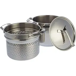 Пароварка для макаронів Barazzoni My Pot 22 см 6 л срібляста (160049022) - мініатюра 2